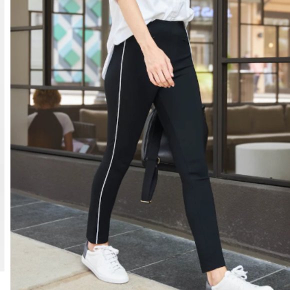 NWT! Spanx The Perfect Pant, Ankle Piped Skinny Classic Black 2X/2TG - Picture 2 of 8